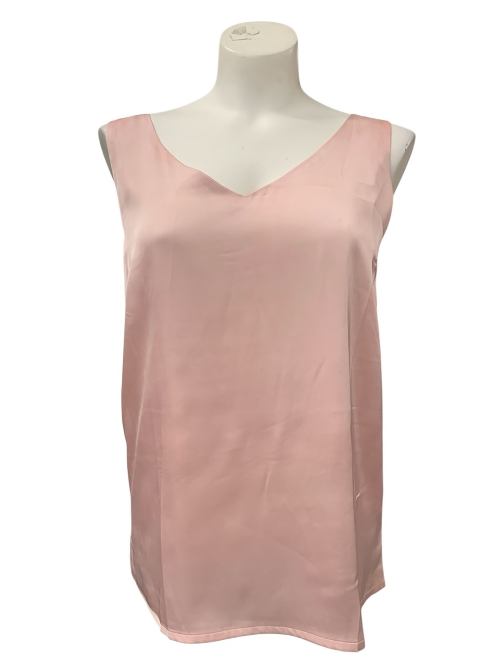 Zeago Satin V-Neck Slip Chemise in Light Pink NWT Size S